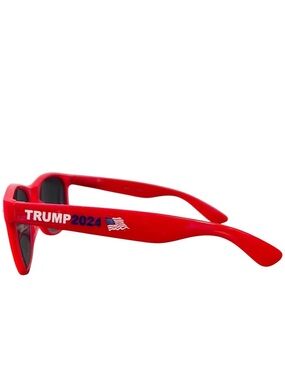 Red Frame Retro Optix Trump 2024 American Flag Patriotic Republican Sunglasses